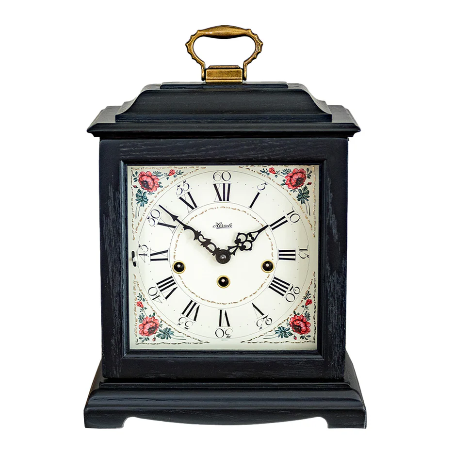 Austen Black Mantel Clock